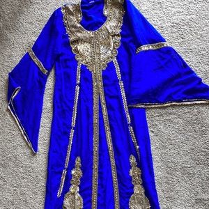 Arabic henna blue dress. Like brand new.